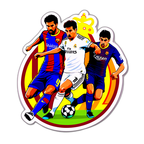 Pertarungan Dramatis Pemain Real Madrid dan Barcelona