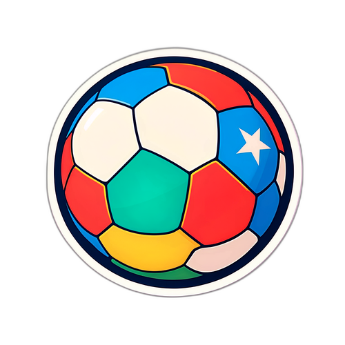 Un balón de fútbol de cuero vintage