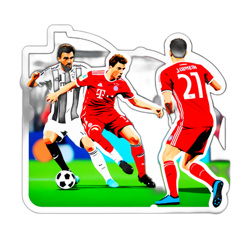 Spannende Szene: FC Bayern gegen Juventus