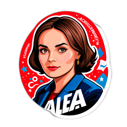 Stylizovaná nálepka Aleny Schillerové