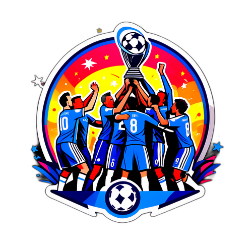 Візуалізація наклейки моменту перемоги команди в Лізі чемпіонів