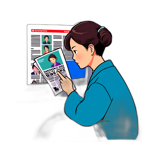鈴木菜穂子が朝のニュースを読むシーン