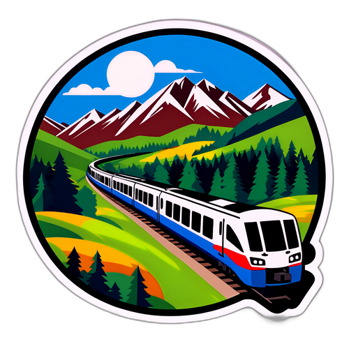 Moderne Westbahn-Zugreise durch malerische Landschaft