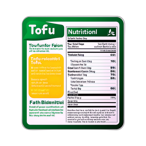 豆腐营养标签