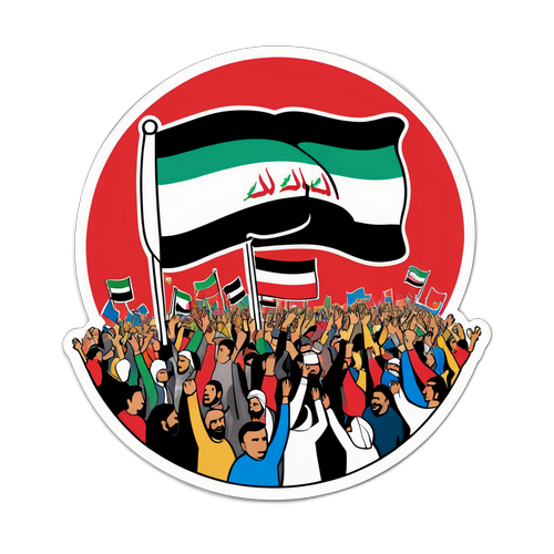 Irak Seçim Sürecinin Coşkusunu Yansıtan Sticker