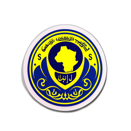 알 나스르와 알 카디시야 미니 레코드 스티커 디자인