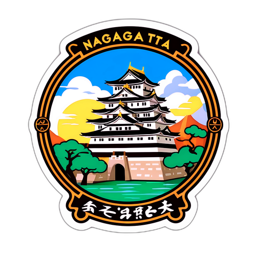 愛知県の名所と特産品のステッカー