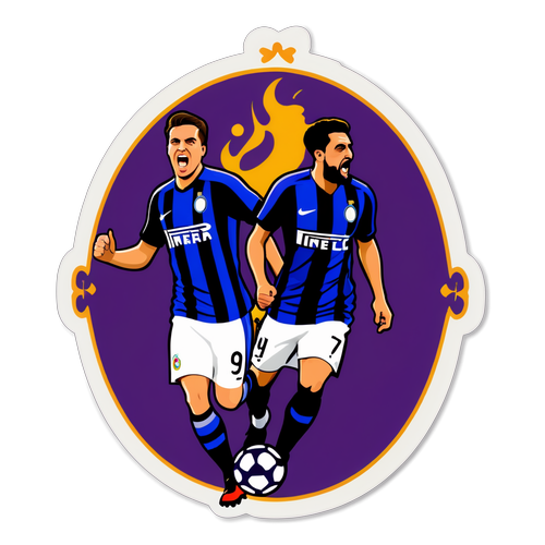 Stiker Pertandingan Fiorentina vs Inter Milan