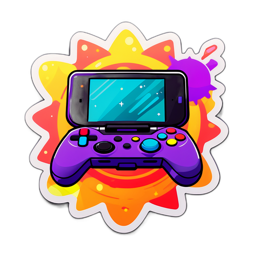 Controller de jocuri cu soare colorat