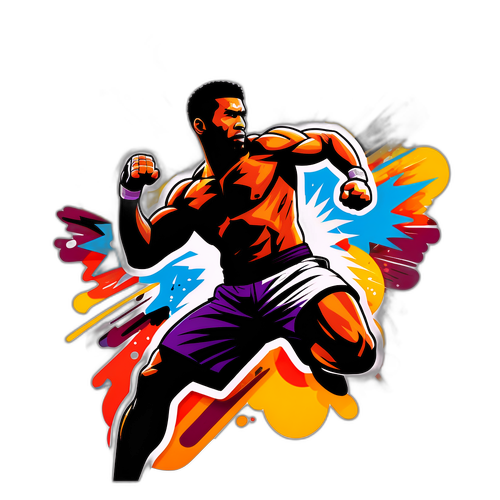 Malakas na Silhouette ng UFC Fighter