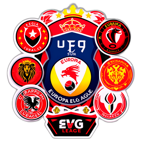 Sticker z Motywem Ligi Europy