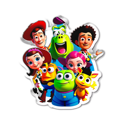 Kakaibang Sticker ng Toy Story 5