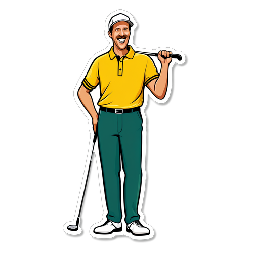 Unlock Your Laughter: A Hilarious Golf Twist on the Iconic Happy Gilmore Scene!