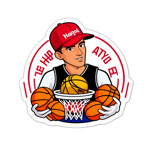 הוא מוקף בסלסלת כדורסל