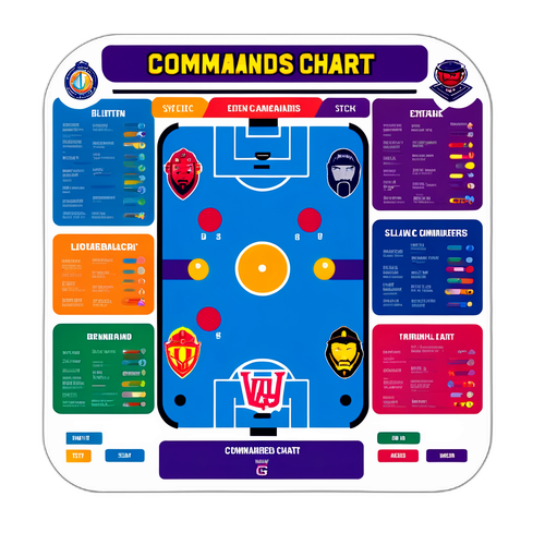 Commanders' Depth Chart Sticker