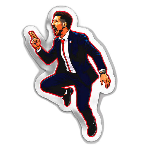 Diego Simeone i Atletico Madrid-farger