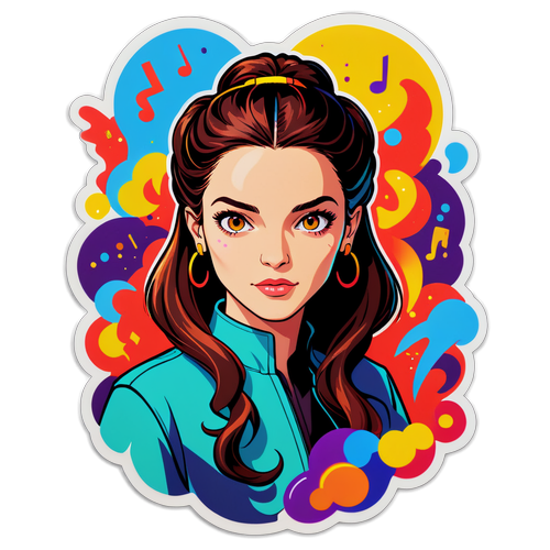 Portrait stylisé de Bella Ramsey