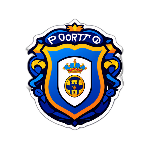 สติ๊กเกอร์ที่แสดงถึงสีและลวดลายของทีมโปร์ตู