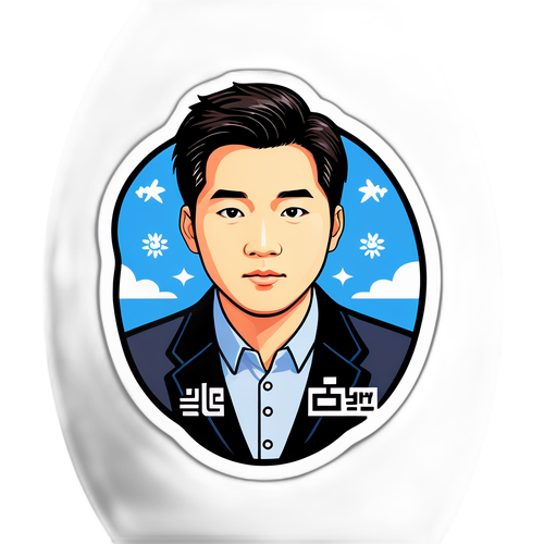 박현성의 개인 아이콘에서 영감을 받은 아트 스티커