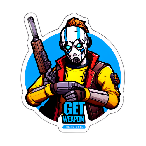 Nálepka inspirovaná hrou Borderlands 4
