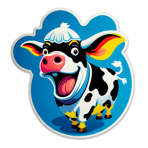 UFOs & Smiles: Discover the Adorable Cow Stunned by an Extraterrestrial Surprise!