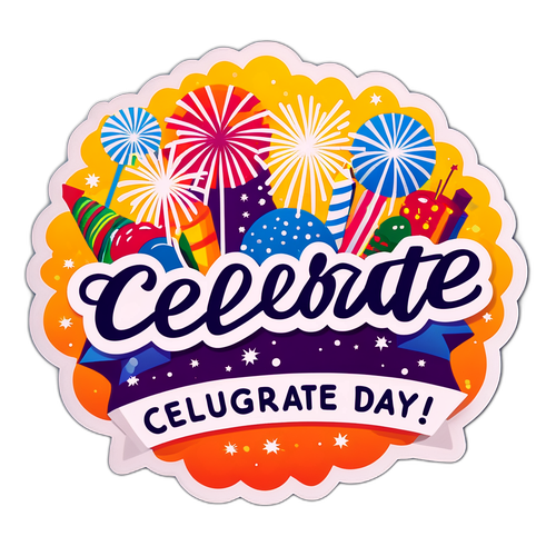 Celebración del 21 de agosto con un banquete y fuegos artificiales