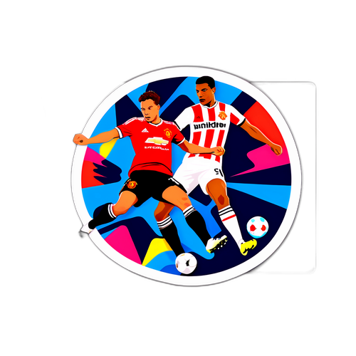Stiker Aksi Manchester United vs Fulham