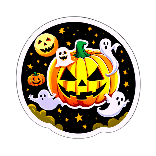 萬聖節活動貼紙設計