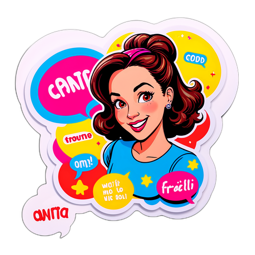 Adesivo Divertente di Anita