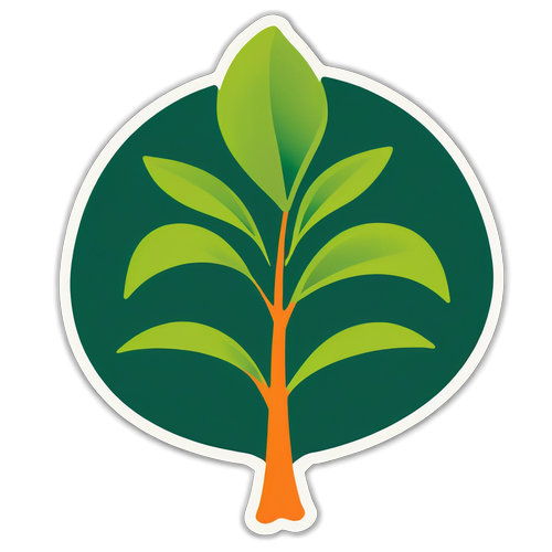 Sticker met Rabobank-logo en 'Growing Together'