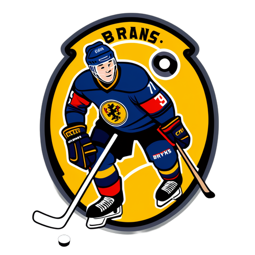 Brynäs Hockey Sticker: Fånga Spänningen Med Vår Fängslande Emblem Och Iverfull Spelare!