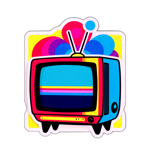 Icona TV Vintage Colorata