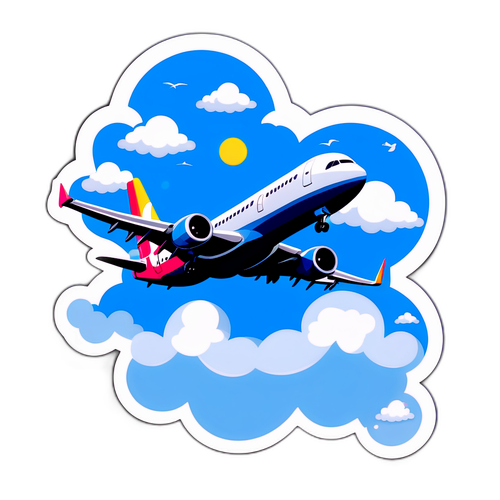 Masayang Sticker ng Airbus A320