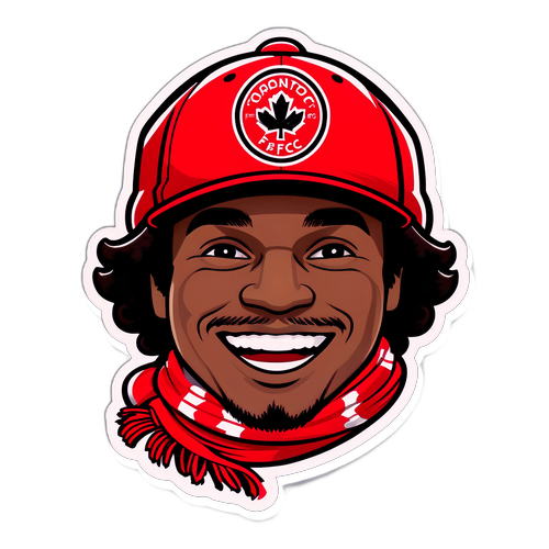 Verspielt darstellender Toronto FC Fan