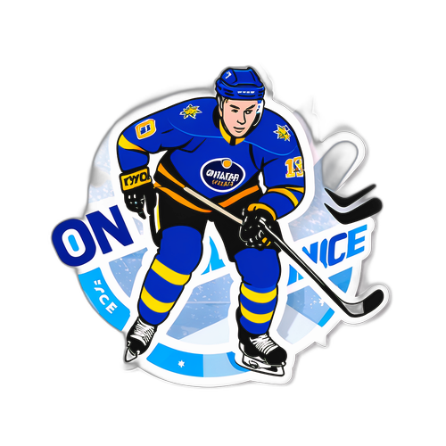 Dynaaminen tarra jääkiekkokaukalosta