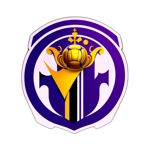 barevná nálepka s logy Fiorentiny a Juve