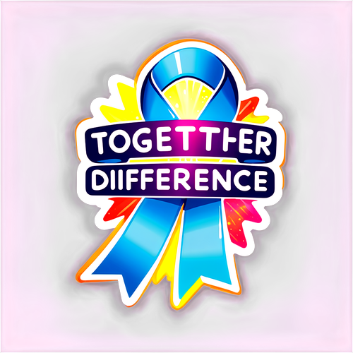 ¡Juntos Hacemos la Diferencia! Apoya el Teleton con Nuestro Colorido Sticker