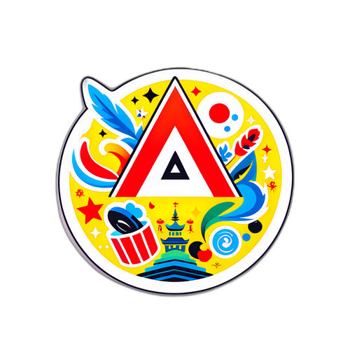 Наклейка с логотипом Яндекс Афиша