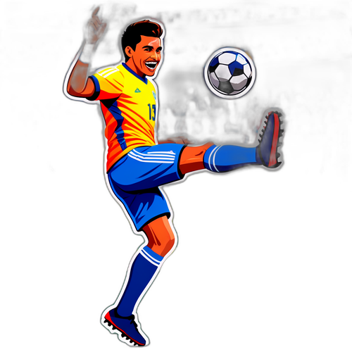 Imagem estilizada de jogador de futebol