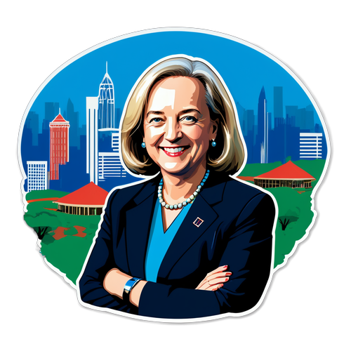 Meg Whitman: Mwakilishi wa Amerika Kenya Amidst the Majestic Skyline!