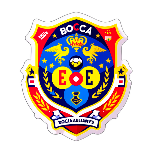 Diseño vibrante de jugadores de Boca y Estudiantes