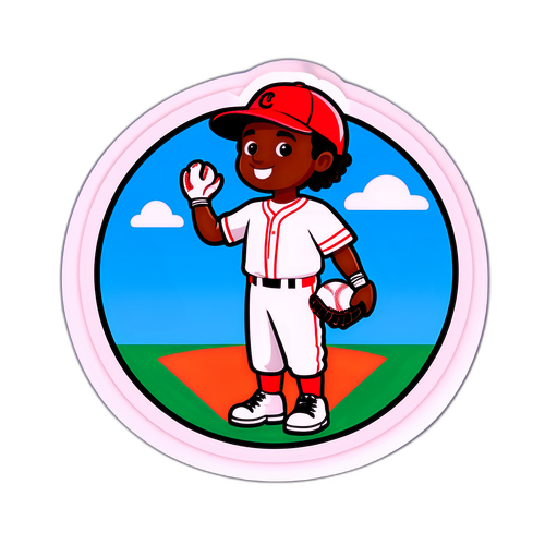 Whimsical Cade Horton Baseball Design