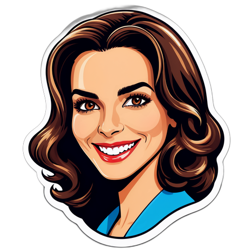 Ilustração divertida da atriz Deborah Secco