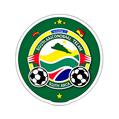 Sticker ya Kikosi cha Soka cha Taifa la Afrika Kusini