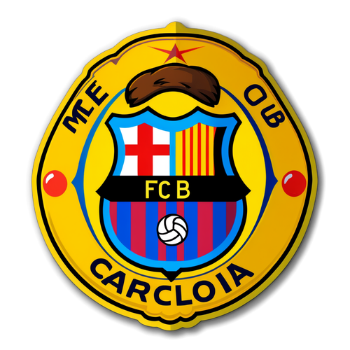 Vikosi vya Kihistoria: Sticker ya FC Barcelona Inafichua "Mes Que un Club" Kwenye Mandhari ya Mpira wa Miguu!