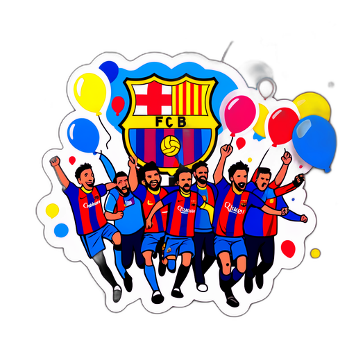 FC Barcelona-fanit juhlivat stadionilla