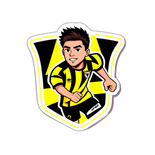 Retrato de jugador de All Boys en acción