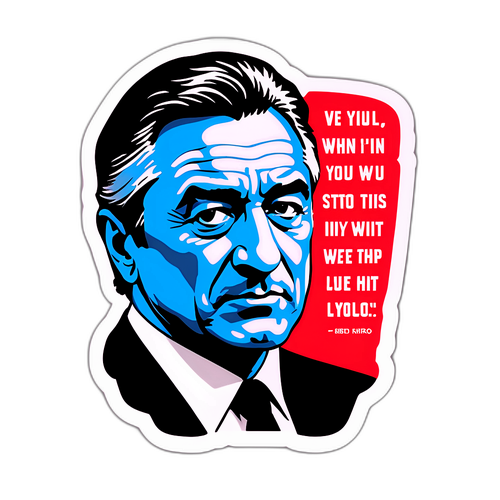 Minimalist Robert De Niro Sticker