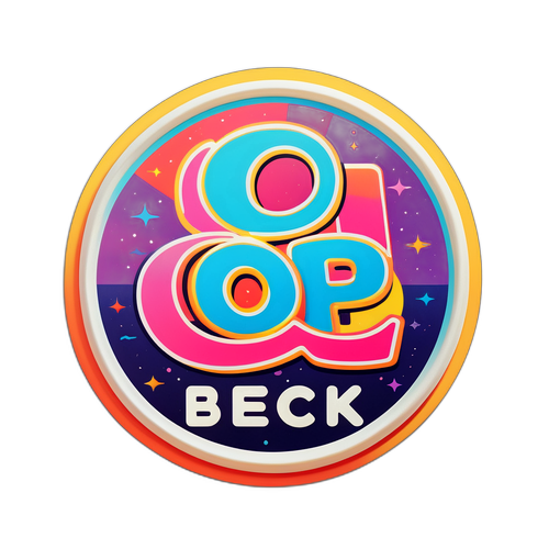 Retro Beck-logotyp i 90-talsstil