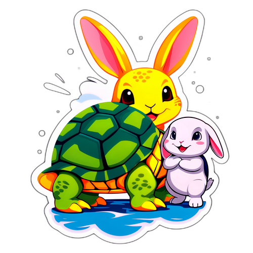 Tortuğun ve Tavşanın Başarıyı Sembolize Ettiği Tasarım
